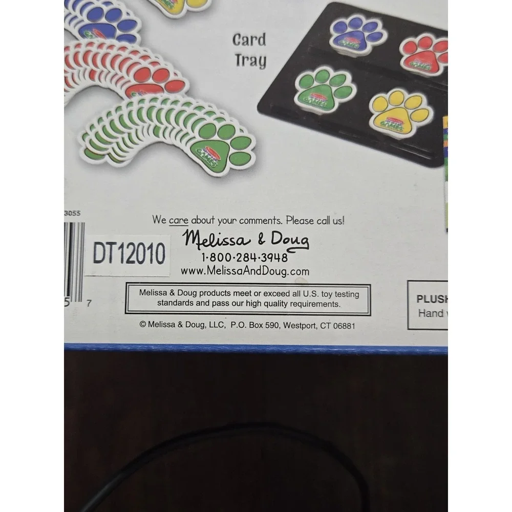 Melissa & Doug Puppy Pursuit Games 6 Plush Puppies Card Tray Children's Game